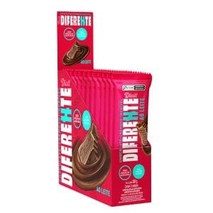 Chocolate Tablete Sem Açúcar Leite Caixa com 12 un de 25g