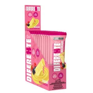 Chocolate Tablete Recheado Sem Açúcar Branco com Frutas Vermelhas Caixa com 12 un de 25g