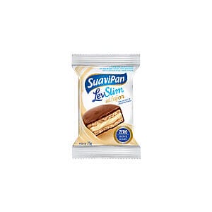 Alfajor Levslim Chocolate Branco Caixa com 12 un de 25g