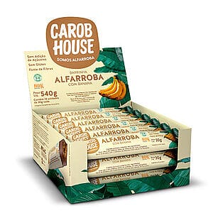 Alfarroba com Banana Sem Açúcar Caixa com 18un de 30g
