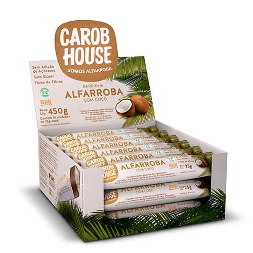 Alfarroba com Coco Sem Açúcar Caixa com 18 un de 25g