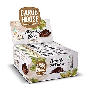 Alfarroba Tablete Sem Açúcar Caixa com 10 un de 45g