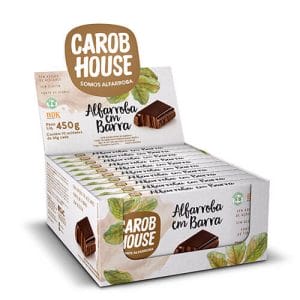 Alfarroba Tablete Sem Açúcar Caixa com 10 un de 45g