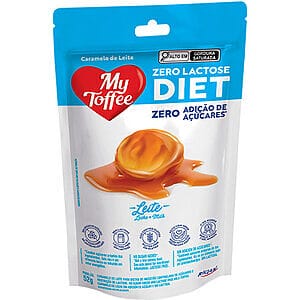 Bala My Toffee Leite Diet Zero Lactose 52g