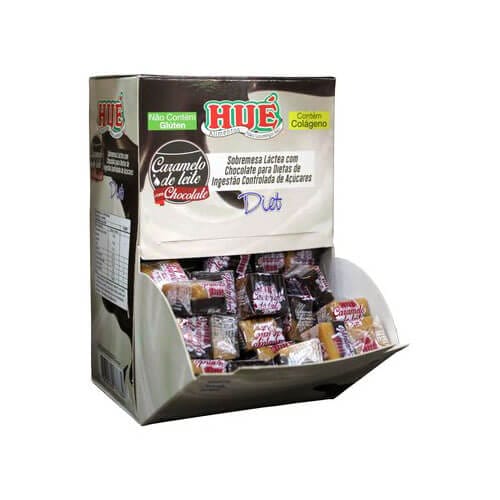 Bala de Caramelo de Leite com Chocolate Diet Caixa com 700g