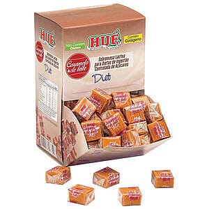 Bala de Caramelo de Leite Diet Caixa com 700g