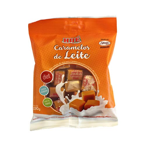 Bala de Caramelo de Leite Diet 100g