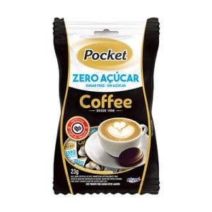 Bala Pocket Milk Zero Açúcar Pacote 23g