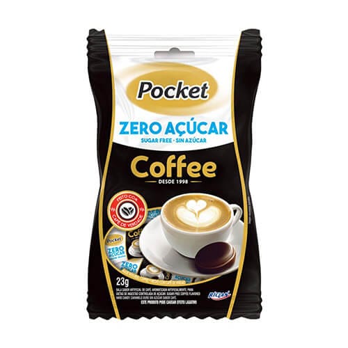 Bala Pocket Milk Zero Açúcar Pacote 23g