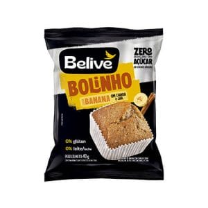 Bolinho Sem Açúcar Banana com Canela e Chia Caixa com 10 un de 40g