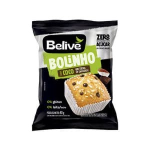 Bolinho Sem Açúcar Coco com Chocolate Caixa com 10 un de 40g