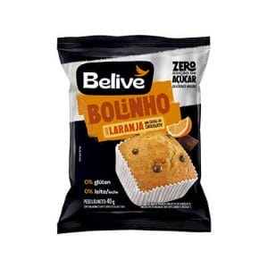 Bolinho Sem Açúcar Laranja com Gotas de Chocolate Caixa com 10 un de 40g