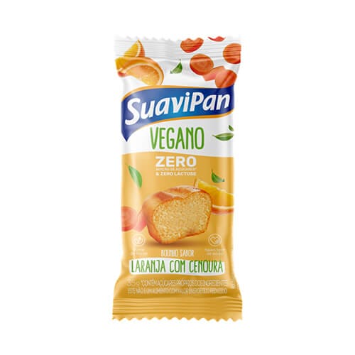 Bolinho Vegano Laranja com Cenoura Caixa com 12 un de 35g