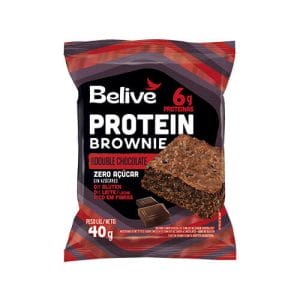 Brownie Protein Zero Açúcar Double Chocolate Caixa com 10 un de 40g