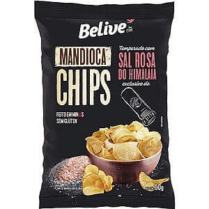 Chips de Mandioca Sal Rosa do Himalaia 50g
