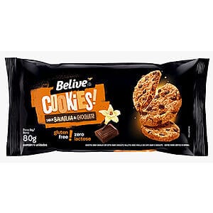 Cookies Sem Glúten Baunilha com Chocolate Caixa com 10 un de 80g