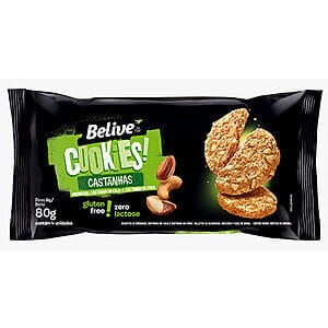Cookies Sem Glúten Castanha Caixa com 10 un de 80g