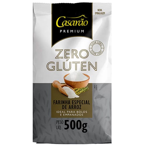 Farinha de Arroz Sem Glúten 500g