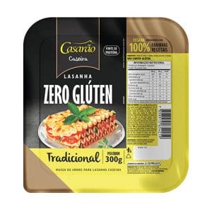 Massa Lasanha Tradicional Sem Glúten 300g