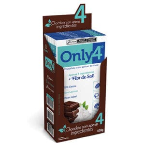 Chocolate Only4 70% – Flor de Sal Sem Lactose Caixa com 6 un de 70g