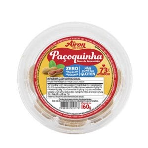 Paçoca Sem Açúcar Pote 160g com 8 un
