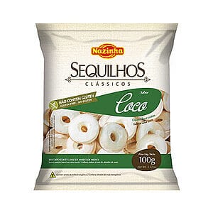 Sequilho Sem Glúten Coco 100g