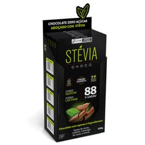 Chocolate Stevia Choco 88% Sem Açúcar Caixa com 6 un de 70g
