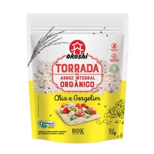 Torrada de Arroz Integral Orgânico com Chia e Gergelim 75g