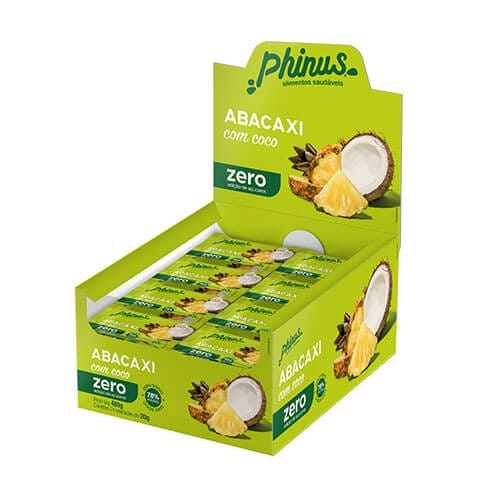 Abacaxi com Coco Zero Açúcar Caixa com 24un de 20g