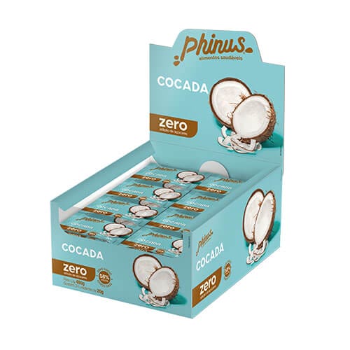 Cocada Zero Açúcar Caixa com 24un de 20g