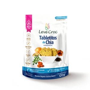 Biscoito Tabletitos Salgados Chia Sem Glúten 120g