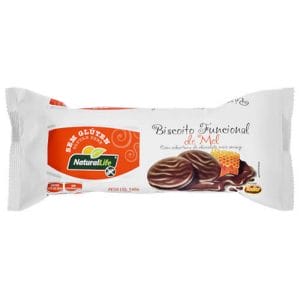 Biscoito Funcional de Mel com Chocolate Sem Glúten 140g