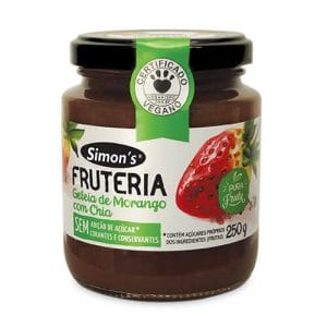 Geleia de Morango com Chia Sem Açúcar Vegana 250g
