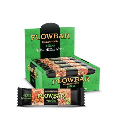 Barra de Granola Vegana Premium Caixa com 12 un de 30g