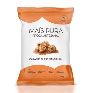 Pipoca Artesanal Caramelo e Flor de Sal 100g