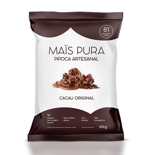 Pipoca Artesanal Cacau Original 100g