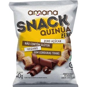 Snack Recheado Chocolate Sem Açúcar Caixa com 8un de 40g