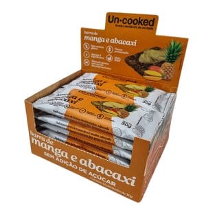 Barra de Frutas Manga e Abacaxi Sem açúcar Caixa com 12un de 30g