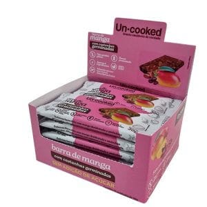 Barra de Manga com Castanhas Sem açúcar Caixa com 12un de 30g