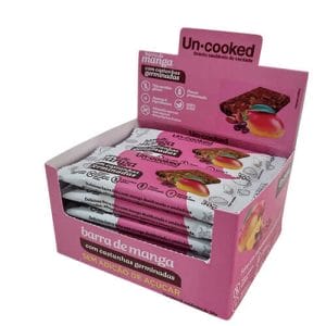 Barra de Manga com Castanhas Sem açúcar Caixa com 12un de 30g