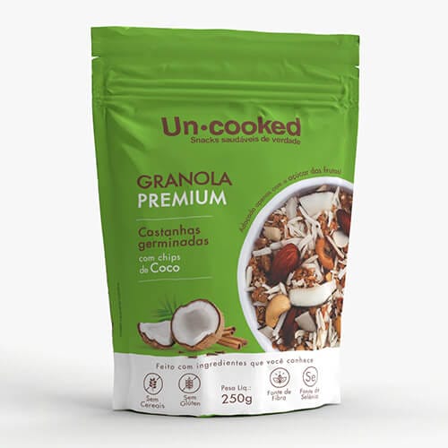 Granola de Castanhas Germinadas com Chips de Coco Sem Açúcar 250g