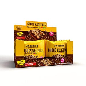Chocopeanuts Saudável Sem açúcar Caixa com 12un de 25g