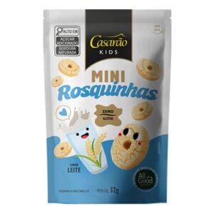 Mini Rosquinhas de Leite Kids Sem Glúten 32g