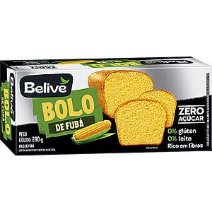 Bolo Sem Açúcar Fubá 290g