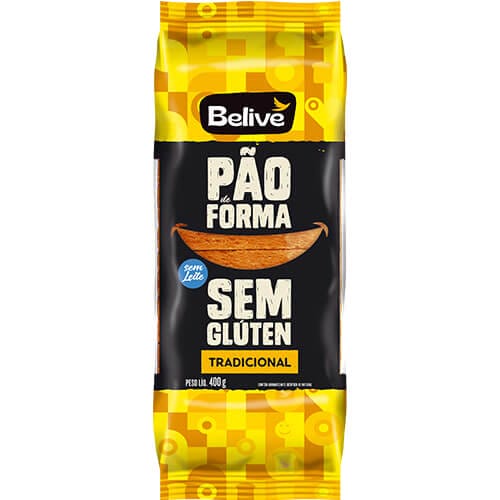 Pão de Forma Tradicional Sem Glúten 400g