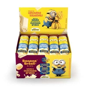 Barra de Frutas Kids Chocolate Branco Sem Açúcar Caixa com 20un de 22g