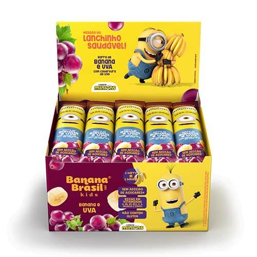 Barra de Frutas Kids Uva Sem Açúcar Caixa com 20un de 22g