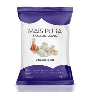 Pipoca Artesanal Vinagre e Sal 40g