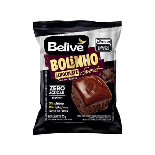 Bolinho Sem Açúcar Special Chocolate Caixa com 10 un de 45g